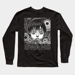 Swans ∆∆ Original Aesthetic Fan Design Long Sleeve T-Shirt